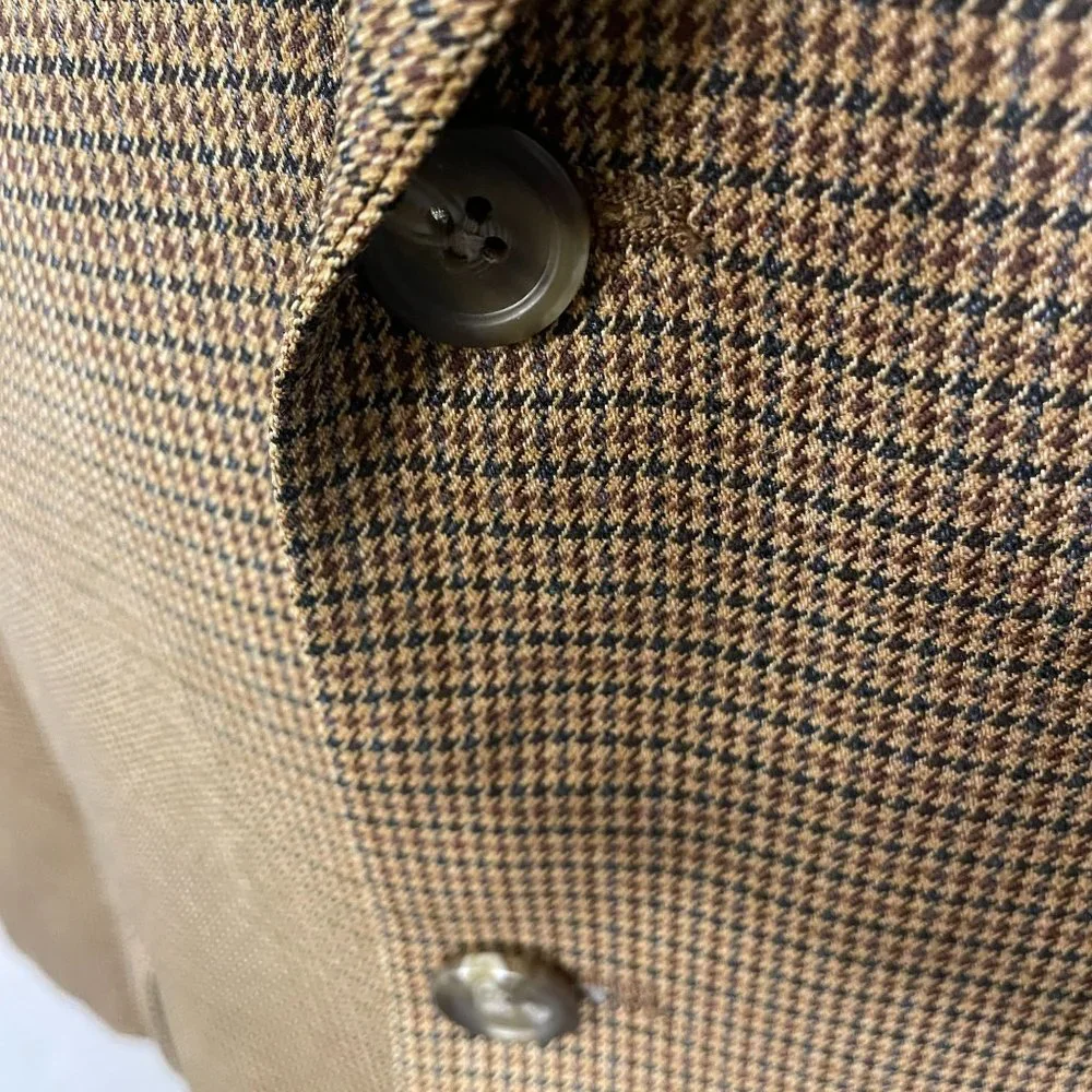 Vintage Ralph Lauren Pure New Wool Check Sportcoat Men 42R Brown Canada